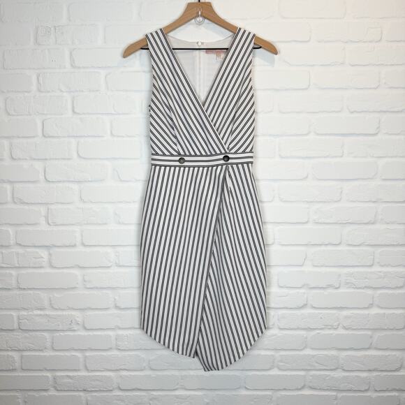 Hutch Dresses & Skirts - Anthropologie Hutch Dixie Sheath Dress White Black Striped Nautical Wrap Size XS